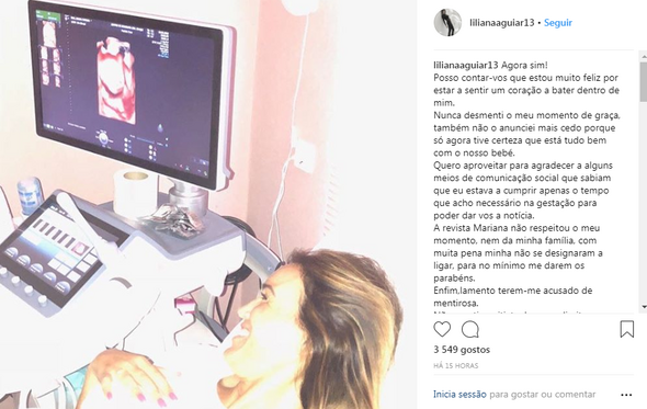 Liliana Aguiar, grávida, terceiro filho