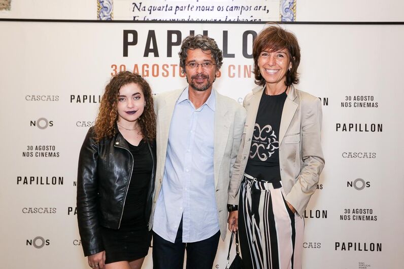 Sérgio Figueiredo, Margarida Pinto Correia, antestreia papillon