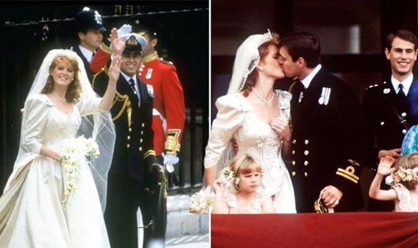 O casamento com o príncipe André, em 1986. A relação durou 6 anos