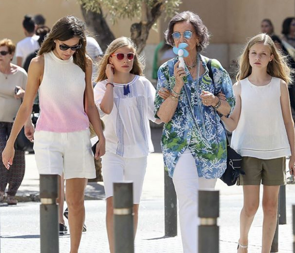 letizia, sofia, filhas, maiorca