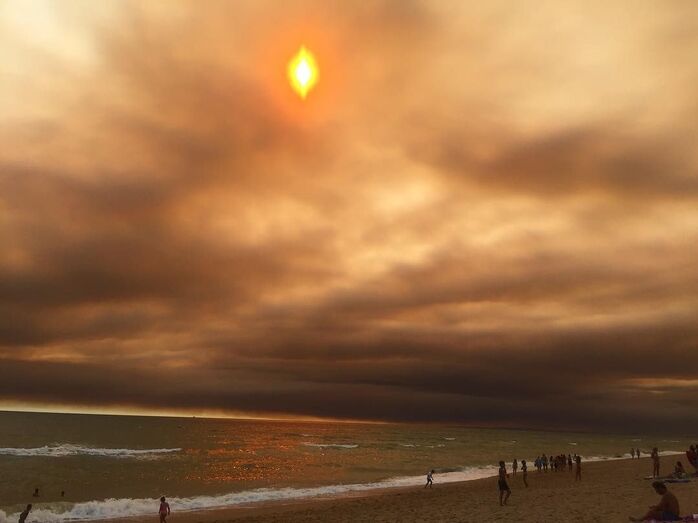 incêndio, fogo, monchique, silves, algarve, céu, praias, portimão
