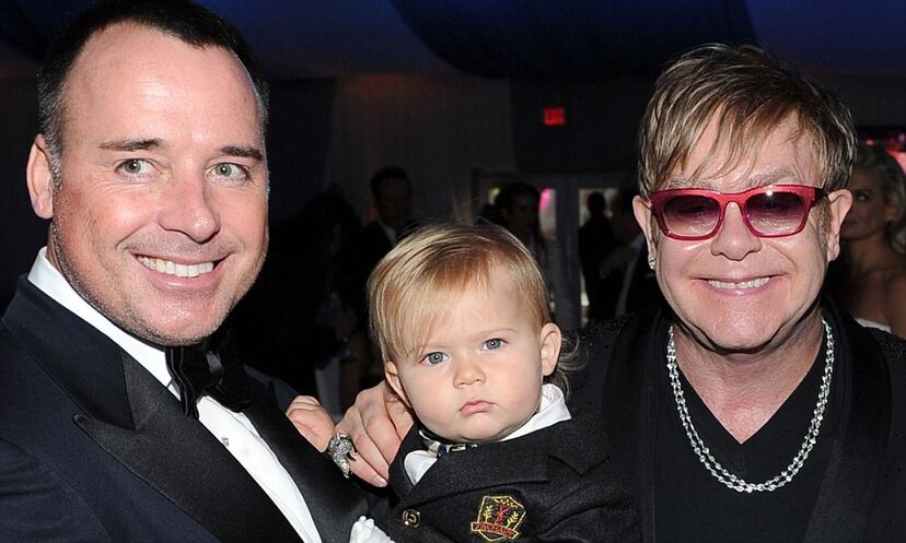 elton john, filhos