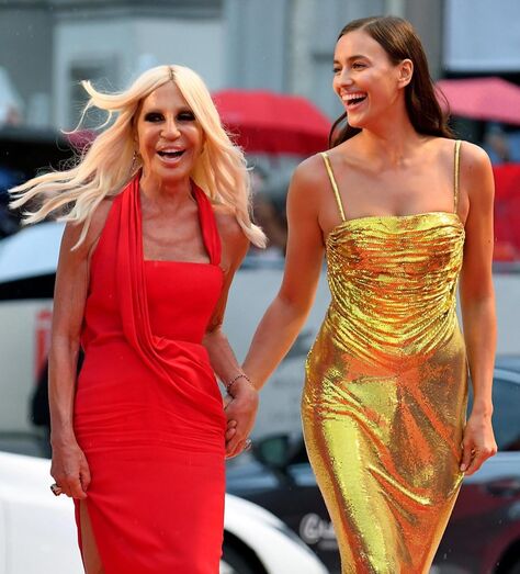 Donatella Versace e Irina Shayk