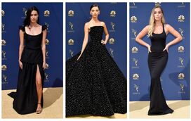 O eterno preto na passadeira vermelha dos Emmy Awards