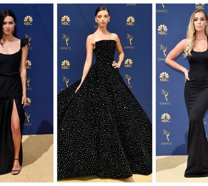 O eterno preto na passadeira vermelha dos Emmy Awards