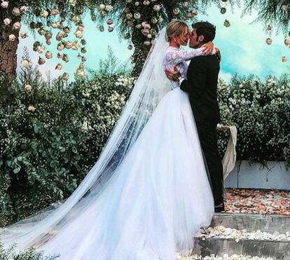 A felicidade dos noivos: Chiara Ferragni e Fedez
