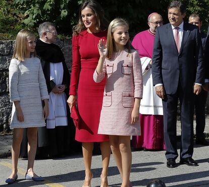 Vermelho. A cor de Letizia para os momentos especiais