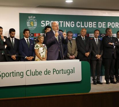 Quem é a loura misteriosa... tão próxima do novo presidente do Sporting