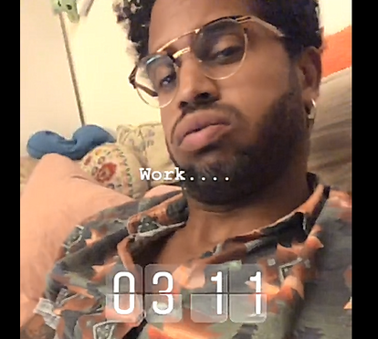 Guillaume Lalung aborrecido em casa sem Rita Pereira