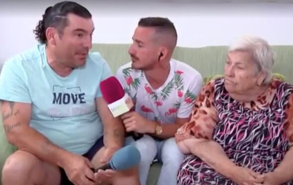 Jesus, tio materno de Georgina, e Juana, avó da jovem espanhola