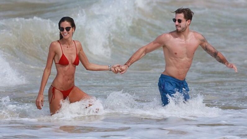 Izabel Goulart e Kevin Trapp