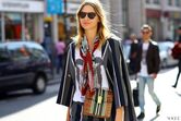 Tendência lenço street style