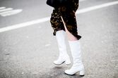 Street Style botas brancas