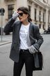 Street style boyfriend blazer