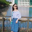 Street style saias e vestidos com botões