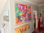 Maria Mergulhao, artista plástica, exposição, pintura, espaço santa catarina