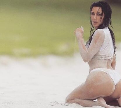 Nova provocação! Kim Kardashian mostra-se sem lingerie... outra vez