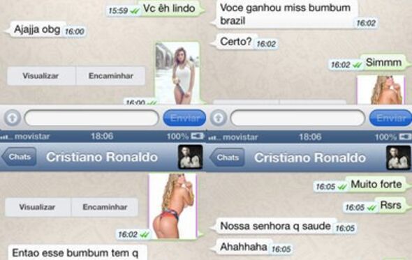Andressa Urach, Cristiano Ronaldo