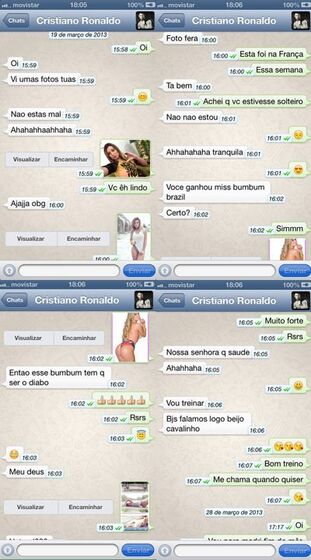 Andressa Urach, Cristiano Ronaldo