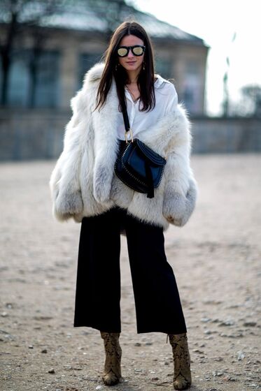 Street Style faux fur