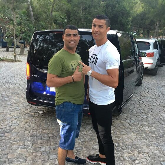 Cristiano Ronaldo e Hugo Aveiro