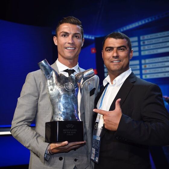 Cristiano Ronaldo e Hugo Aveiro
