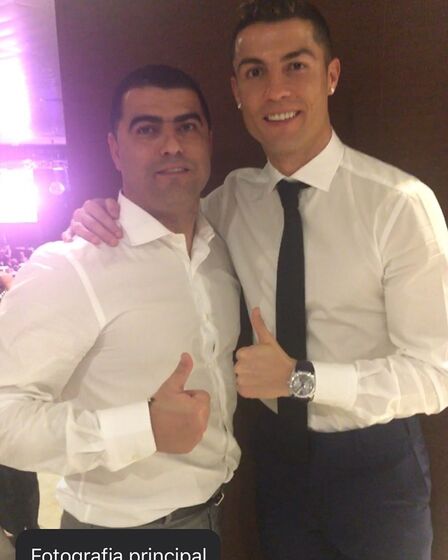 Cristiano Ronaldo e Hugo Aveiro