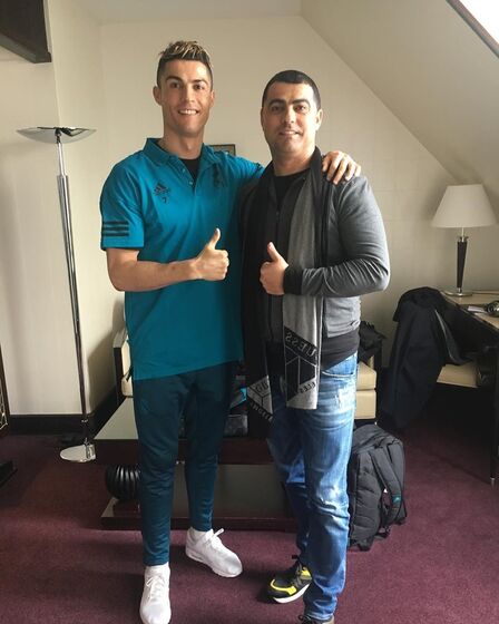 Cristiano Ronaldo e Hugo Aveiro