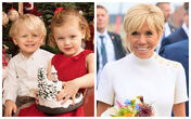 Brigitte Macron e os gémeos do Mónaco