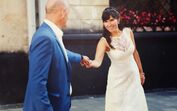 noivos, noiva, casamento, meia-idade