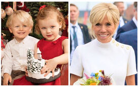 Mais fofo não há! Gémeos do Mónaco beberam chá com Brigitte Macron no palácio do Eliseu