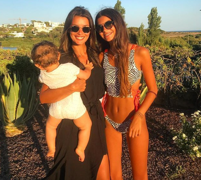 Maria Cerqueira Gomes com os filhos Francisca e João