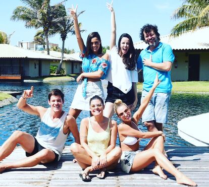 Atores portugueses em festa no Brasil