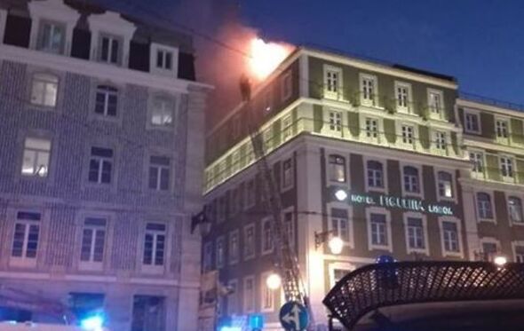 Incêndio em hotel na Praça da Figueira	