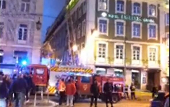 Incêndio em hotel na Praça da Figueira