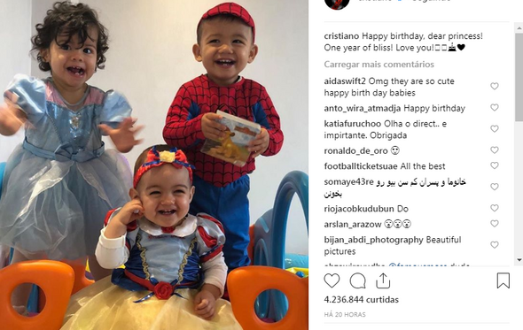 Georgina Rodríguez, Dolores Aveiro, Alana Martina, Cristiano Ronaldo, Ronaldo, aniversário