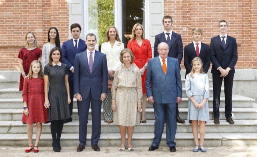 rainha sofia, letizia, felipe, juan carlos, cristina, helena, infantas, zarzuela, palácio, família real, espanha, aniversário