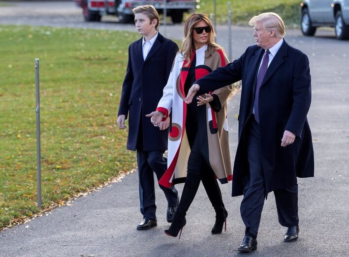 Donald Trump, Melania, Barron