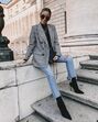 Sock boots com croped jeans 