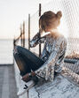 Street style lantejoulas