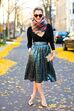 Street style lantejoulas