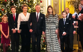 Reis da Bélgica juntam a família para concerto de Natal