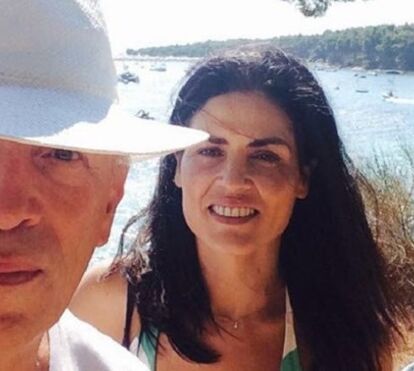 Pedro Santana Lopes e a namorada Dina Vieira