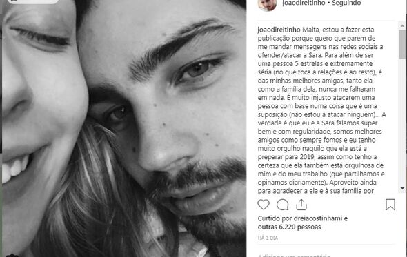 Sara Carreira e João Direitinho