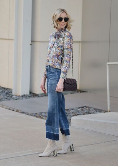 Ankle boots com culottes