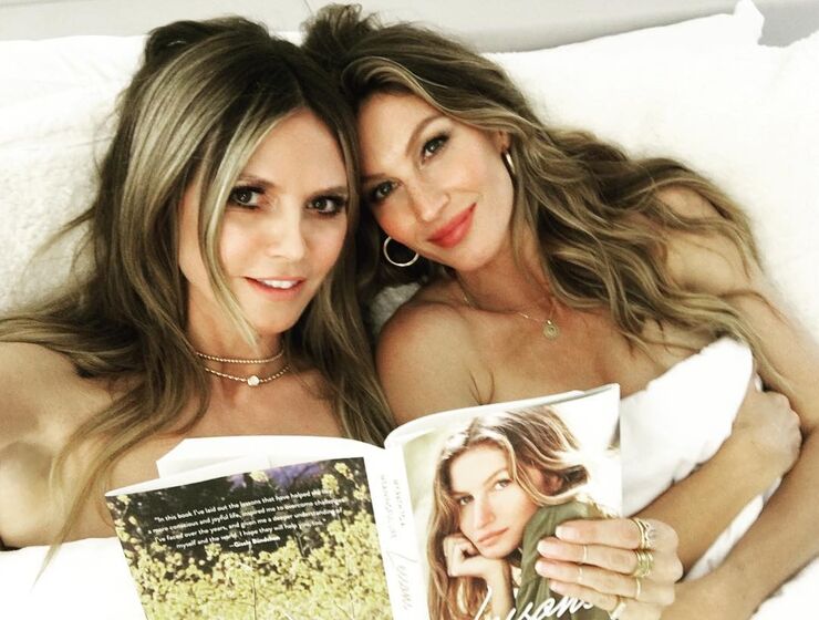 Heidi Klum e Gisele Bündchen