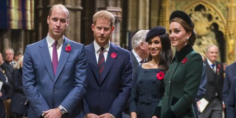 William e Kate, Harry e Meghan: cada vez mais afastados