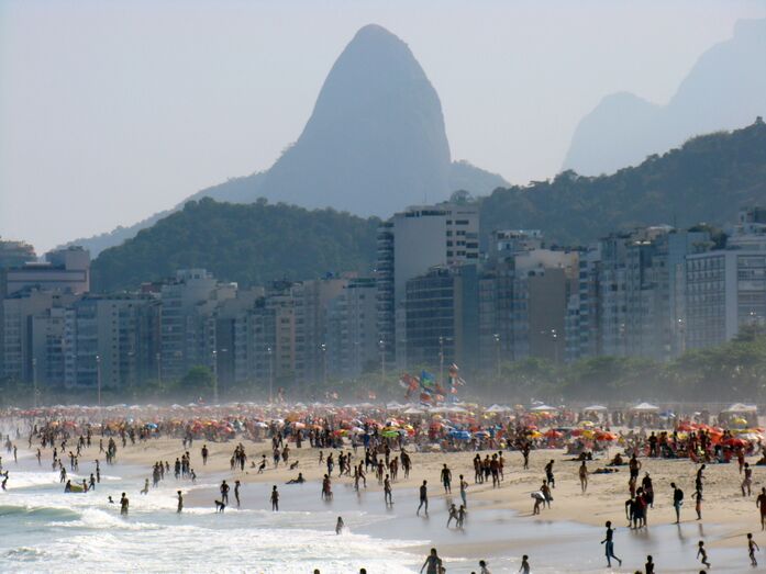 praia de copacabana, rio de janeiro, brasil