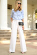 Camisa azul - Street Style