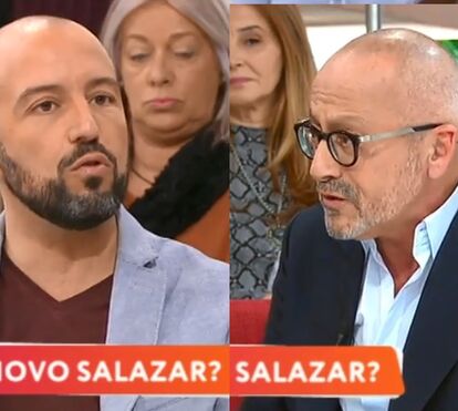 Goucha "recupera" Salazar e é violentamente atacado: "Esse senhor não está bem das ideias"